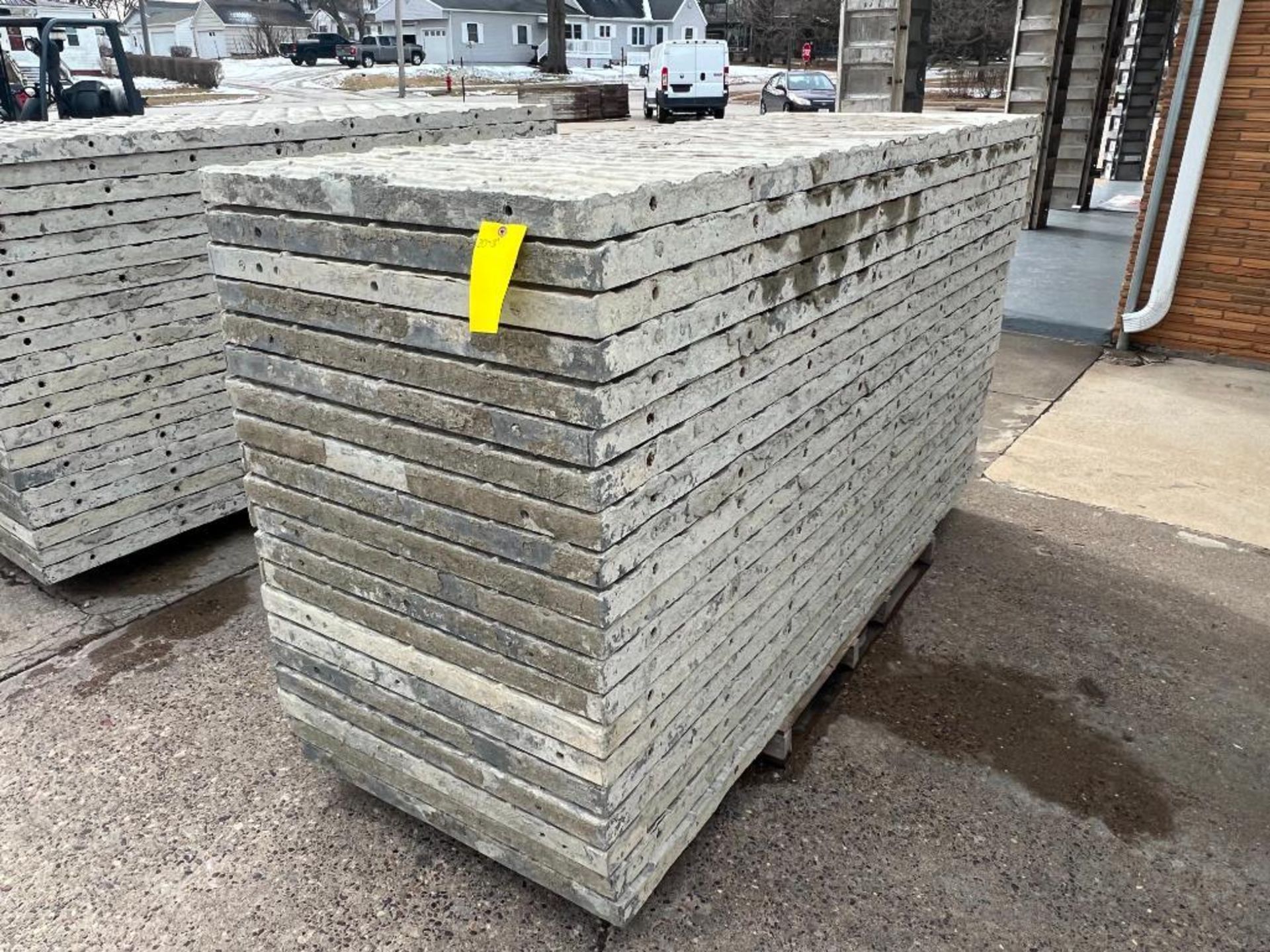 (20) 36" x 8' Tuf N Lite Textured Brick Aluminum Concrete Forms, 6-12 Hole Pattern. Located in Mt. P - Image 4 of 6
