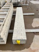 (4) 14" x 8' Tuf N Lite Textured Brick Aluminum Concrete Forms, 6-12 Hole Pattern. Located in Mt. Pl