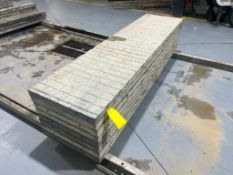 (8) 24" x 8' Textured Brick Wall Ties Aluminum Concrete Forms, 6" Hole Pattern. Located in Mt. Pleas