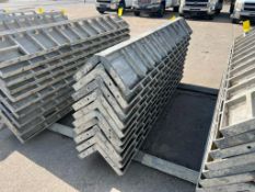 (10) 11 3/4" x 11 3/4" x 8' Wrap Smooth Wall Ties Aluminum Concrete Forms, 8" Hole Pattern. Located