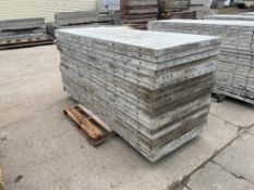 (20) 36" x 8' Smooth Tuff N Lite Aluminum Concrete Forms, 8" Hole Pattern. Located in Mt. Pleasant,