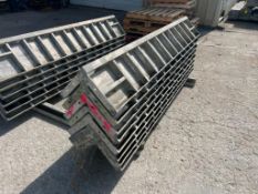 (8) 11 3/4" x 11 3/4" x 8' Wrap Smooth Wall Ties Aluminum Concrete Forms, 8" Hole Pattern. Located i