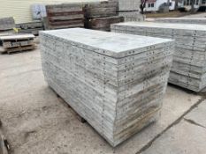 (20) 36" x 8' Smooth Tuff N Lite Aluminum Concrete Forms, 8" Hole Pattern. Located in Mt. Pleasant,