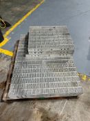 NEW (2) 36" x 4', (1) 30" x 2' & (2) 28" x 2' Vertibrick Western Aluminum Concrete Forms, 8-12 Hole
