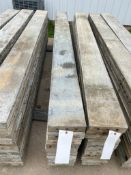 (10) 8" x 8' Smooth Wall Ties Aluminum Concrete Forms, 6-12 Hole Pattern. Located in Mt. Pleasant, I