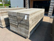 (40) 24" x 9' Laydown Cap Smooth Wall Ties Aluminum Concrete Forms, 6-12 Hole Pattern. Located in Mt