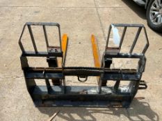 Paladim Skid Steer Walk Through Attachment #30947-022, Model 80947, Serial #610697 with 4' Forks. Lo