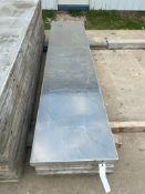 (5) NEW 22" x 8' Smooth Wall Ties Aluminum Concrete Forms, 6-12 Hole Pattern. Located in Mt. Pleasan