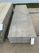 (6) NEW 28" x 8' Smooth Wall Ties Aluminum Concrete Forms, 6-12 Hole Pattern. Located in Mt. Pleasan