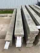 (10) 6" x 8' Smooth Wall Ties Aluminum Concrete Forms, 6-12 Hole Pattern. Located in Mt. Pleasant, I