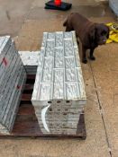 (10) NEW 30" x 1' Precise Textured Brick Aluminum Concrete Forms, 6-12 Hole Pattern. Located in Mt.