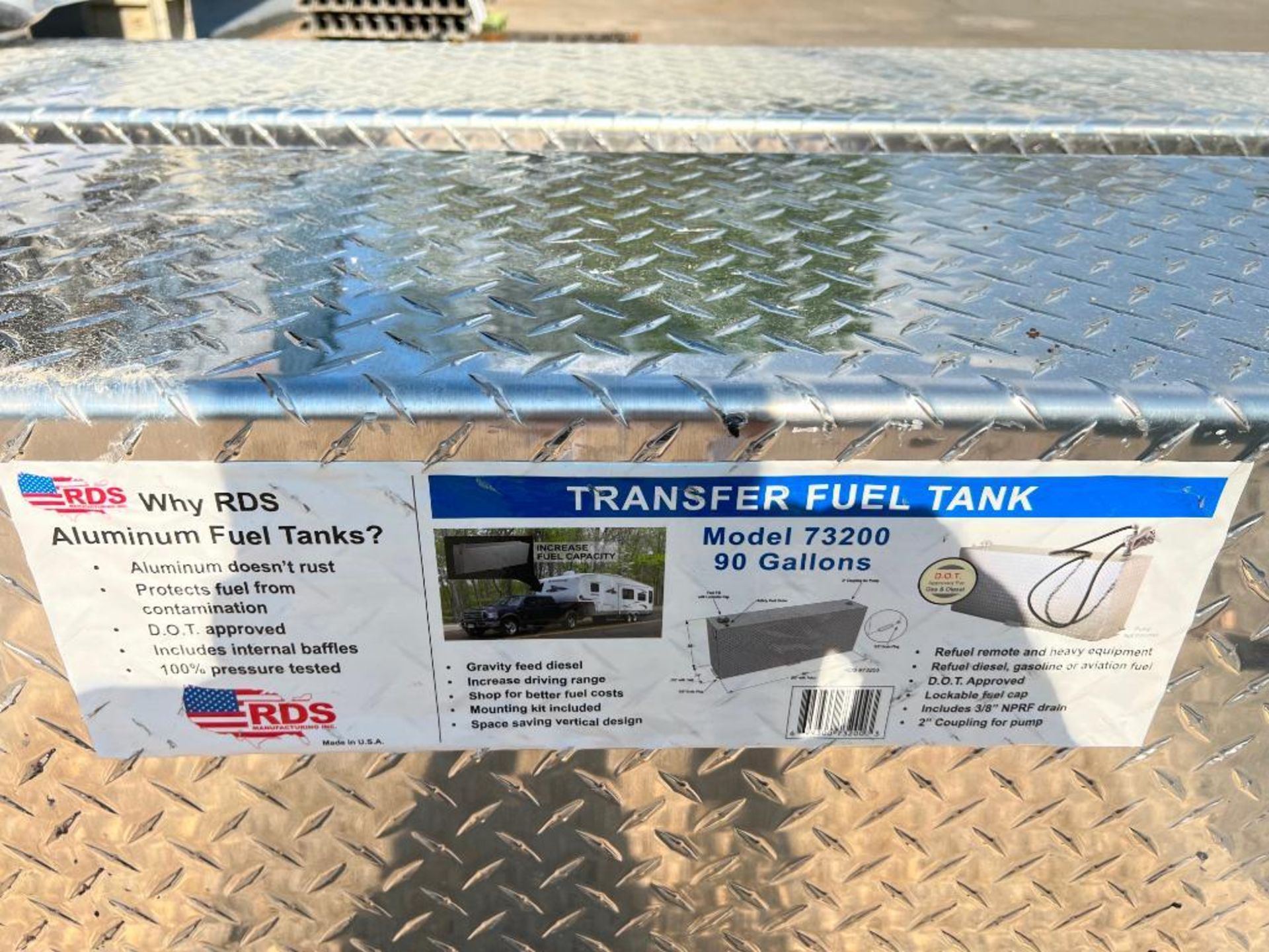 NEW RDS 90 Gallon Diesel Fuel Transfer Tank, Serial #31978. Located in Mt. Pleasant, IA - Image 5 of 5