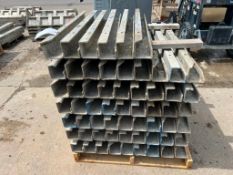 (10) 4" x 4" x 4' ISC Full Smooth Wall Ties Aluminum Concrete Forms, 8" Hole Pattern. Located in Mt.