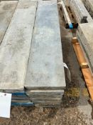(10) 10" x 4' Smooth Wall Ties Aluminum Concrete Forms, 8" Hole Pattern. Located in Mt. Pleasant, IA