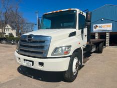 2013 Hino 338 Dually Flat Bed Truck, VIN #5PVNV8JV8D4S53081, Miles 318,948, Automatic Transmission,