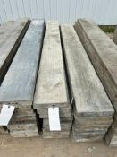 (9) 10" x 8' Smooth Wall Ties Aluminum Concrete Forms, 6-12 Hole Pattern. Located in Mt. Pleasant, I