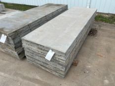 (10) 32" x 8' Smooth Wall Ties Aluminum Concrete Forms, 6-12 Hole Pattern. Located in Mt. Pleasant,