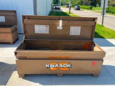 Knaack Job Box, Model 2472, with contents (30) 24" scaffold brackets. Located in Mt. Pleasant, IA