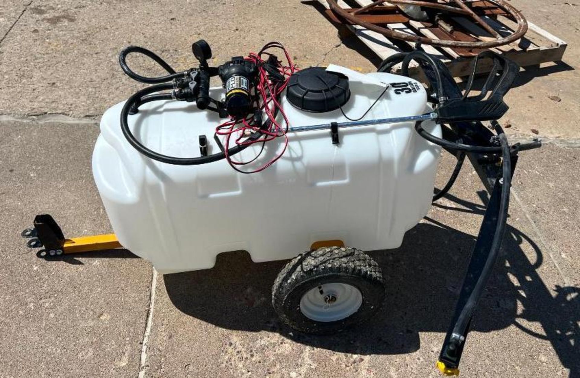 Countyline Tractor Supply 30 Gallon Sprayer, Model TX30G-CL, High Flo Gold Series Pump. Located in M
