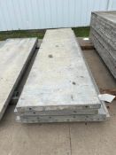 (1) 32" x 8'4" (2) 28" x 9' (1) 24" x 8' (1) 24" x 9' Smooth Wall Ties Aluminum Concrete Forms, 6-12