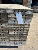 (15) 14" x 9' Laydown Cap Smooth Wall Ties Aluminum Concrete Forms, 6-12 Hole Pattern. Located in Mt