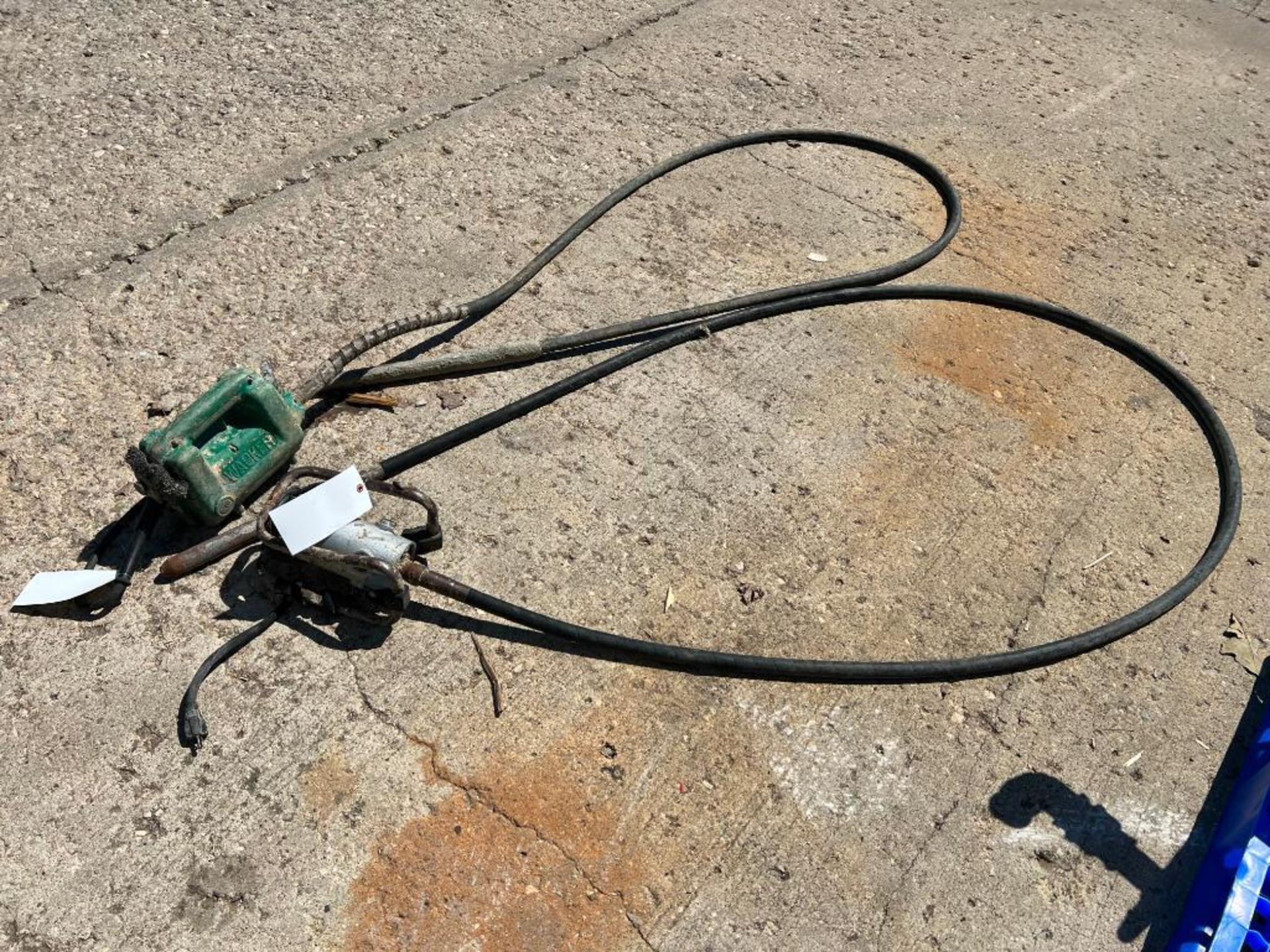 Concrete Vibrator with 15' Whip Hose. Located in Mt. Pleasant, IA