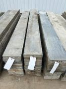 (10) 10" x 8' Smooth Wall Ties Aluminum Concrete Forms, 6-12 Hole Pattern. Located in Mt. Pleasant,
