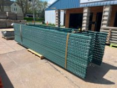 (14) 42" x 16' Interlake Pallet Racking Uprights. Located in Mt. Pleasant, IA