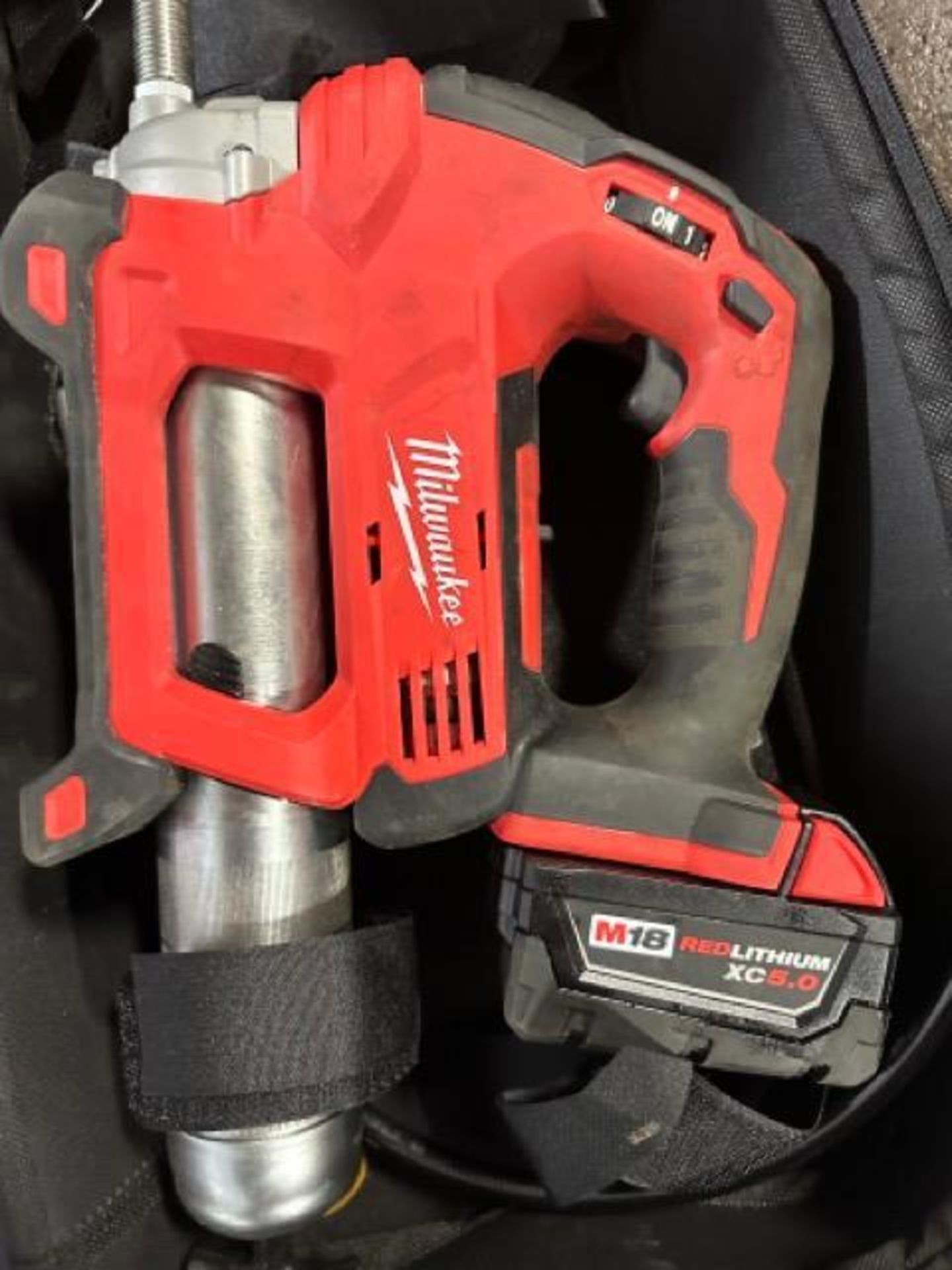 Milwaukee M18 grease gun with battery and charger (charger not pictured) - Image 2 of 3