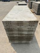 (20) 36" x 8' Wall-Ties aluminum concrete forms, smooth, 6-12 hole pattern