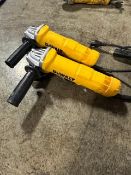 (2) DeWalt DWE402 4-1/2" angle grinder