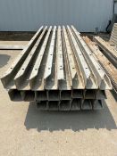 (22) 4" x 4" x 8' ISC Wall-Ties aluminum concrete forms, smooth, 6-12 hole pattern