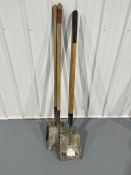 (3) flat head shovel