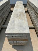 (8) 14" x 8' Wall-Ties aluminum concrete forms, smooth, 6-12 hole pattern