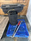 Fountain Industries EcoMaster 235 drum mounted heated parts washer, (3) hand pumps