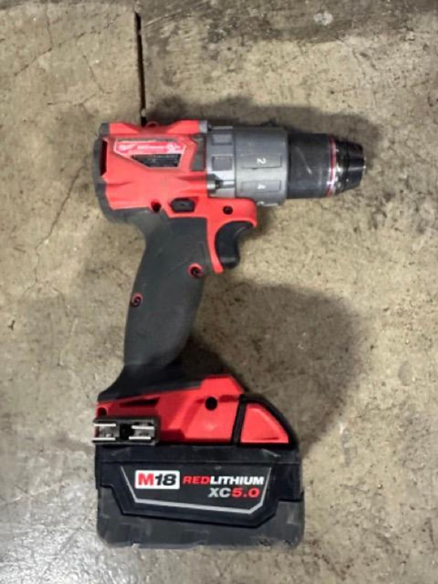 Milwaukee 1/2" cordless hammer drill/driver with battery, no charger - Image 3 of 4