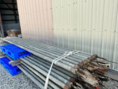 (8) 14' aluminum wall braces, located in Mt. Pleasant, IA.