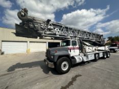 2001 Putzmeister telebelt TB105 on 2000 Mack RD600 8x4 concrete conveyor truck, diesel engine, 12,