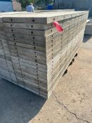 (20) 2' x 9' laydowns Wall-Ties aluminum concrete forms, smooth, 6-12 hole pattern, located in Mt.