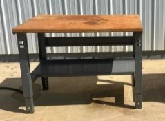 work bench, 4' x 30", located in Mt. Pleasant, IA.