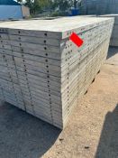 (20) 2' x 9' laydowns Wall-Ties aluminum concrete forms, smooth, 6-12 hole pattern, located in Mt.