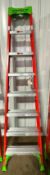 Louisville 8' step ladder, model FXS1508, located in Mt. Pleasant, IA.