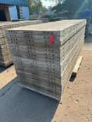 (20) 3' x 10' Wall-Ties aluminum concrete forms, smooth, 6-12 hole pattern, located in Mt. Pleasant,