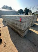 (20) 2' x 9' laydowns Wall-Ties aluminum concrete forms, smooth, 6-12 hole pattern, located in Mt.