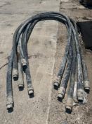 (5) 2-1/2" Flex-bond 1250 concrete pump hose, located in Waldo, WI.