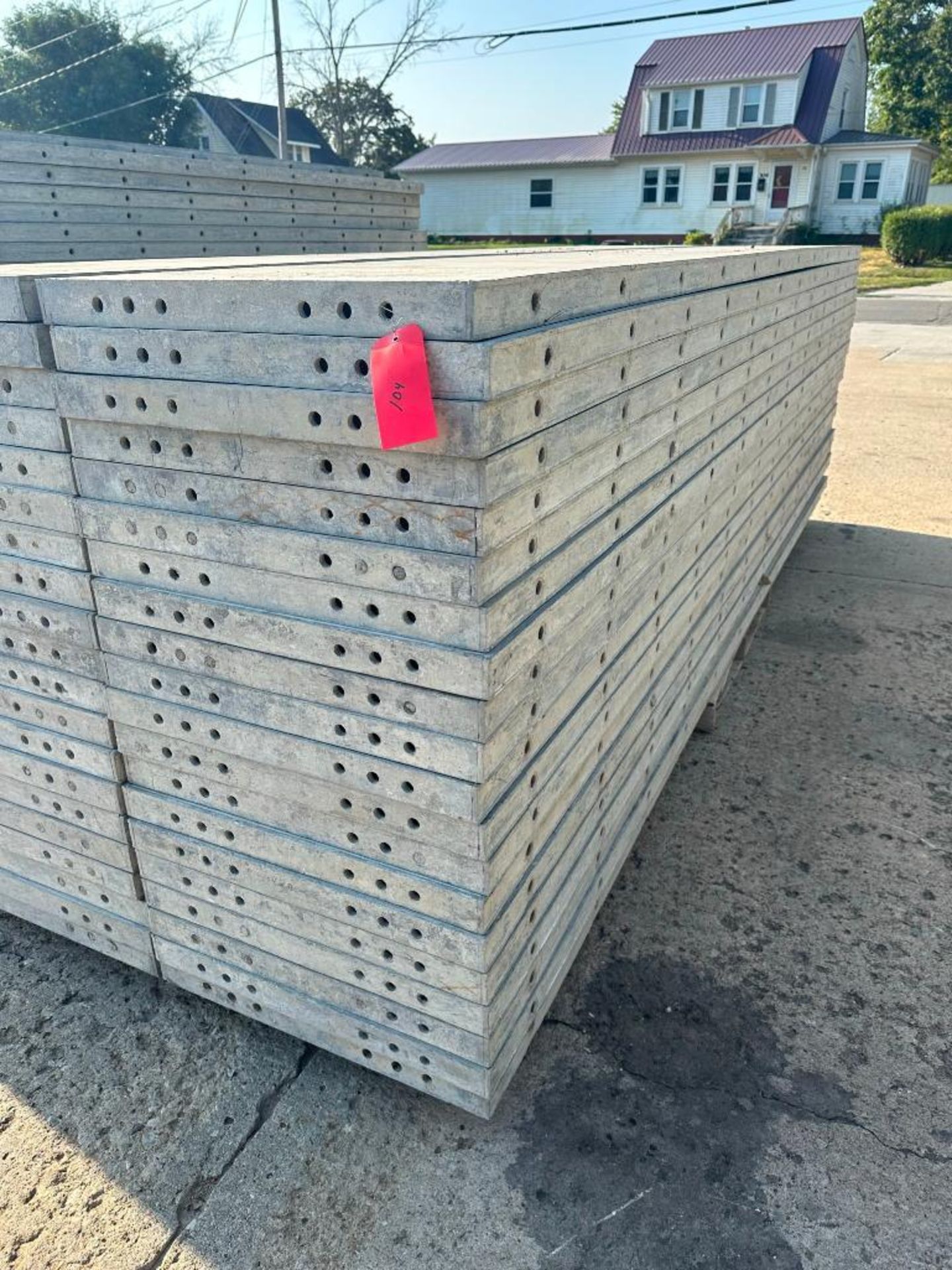 (20) 2' x 12' Wall-Ties aluminum concrete forms, smooth, 6-12 hole pattern, located in Mt. Pleasant,