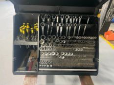 John Deere tool cabinet with John Deere tools, located in Mt. Pleasant, IA.