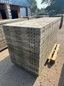 (20) 3' x 8' Wall-Ties aluminum concrete forms, smooth, 6-12 hole pattern, located in Mt.