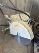 Partner HS-150 18" pneumatic hand-held concrete saw, Located in Waldo, WI