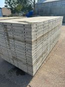 (20) 2' x 9' laydowns Wall-Ties aluminum concrete forms, smooth, 6-12 hole pattern, located in Mt.